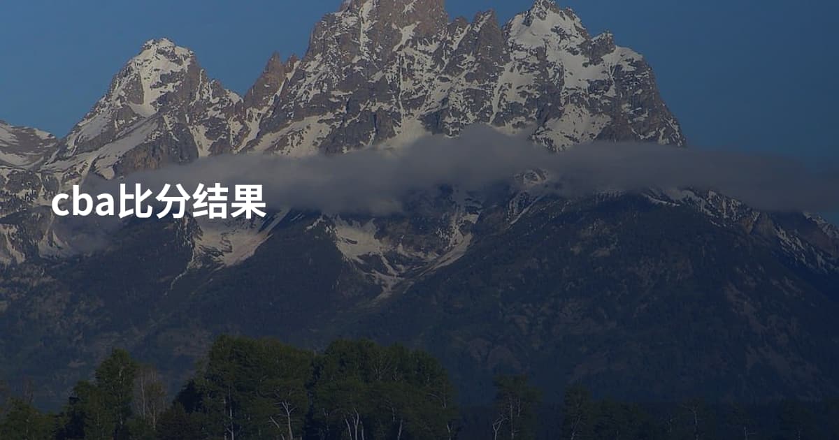cba比分结果