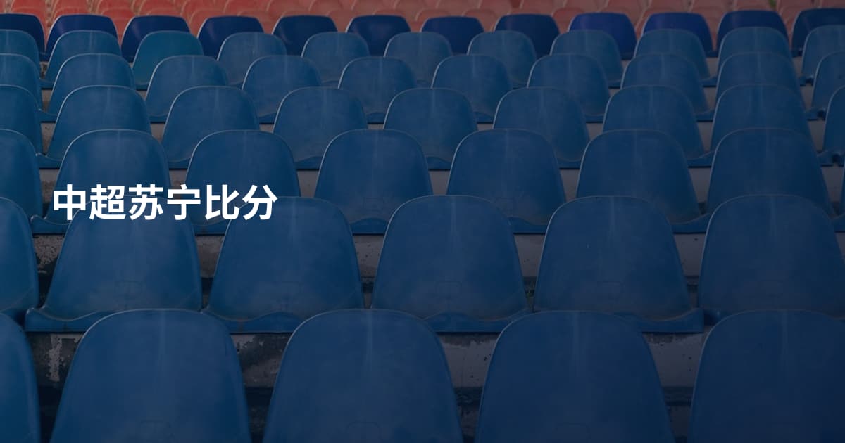 中超苏宁比分