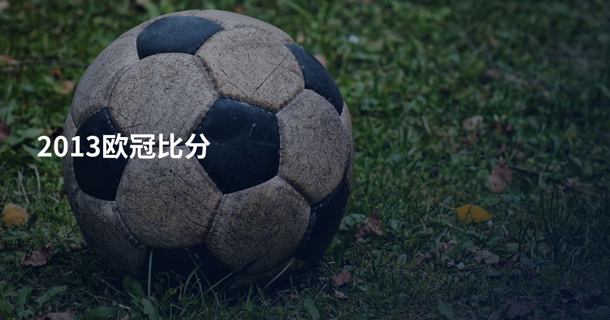2013欧冠比分
