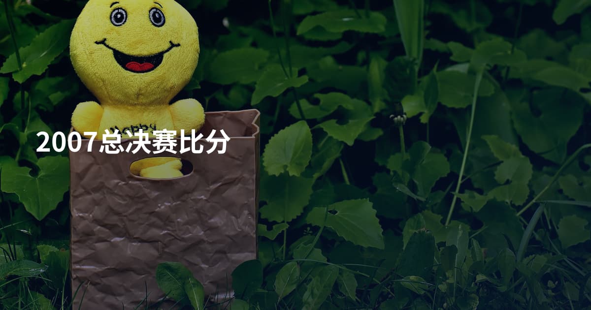 2007总决赛比分