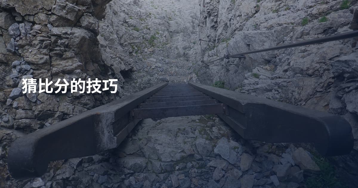 猜比分的技巧