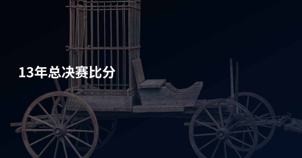 13年总决赛比分