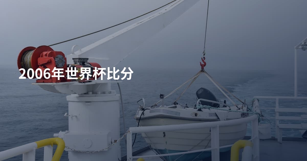 2006年世界杯比分