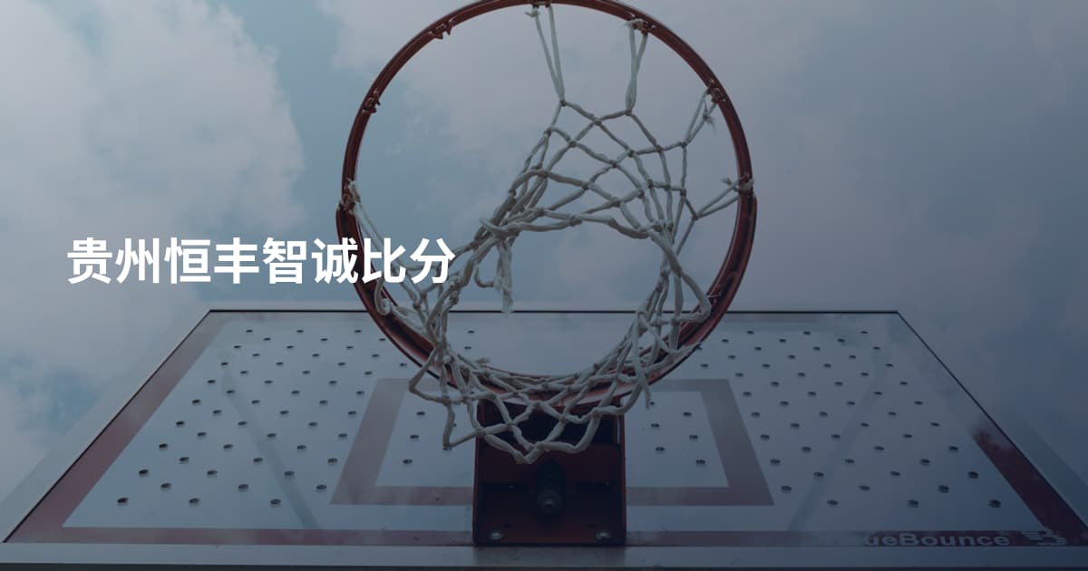 贵州恒丰智诚比分