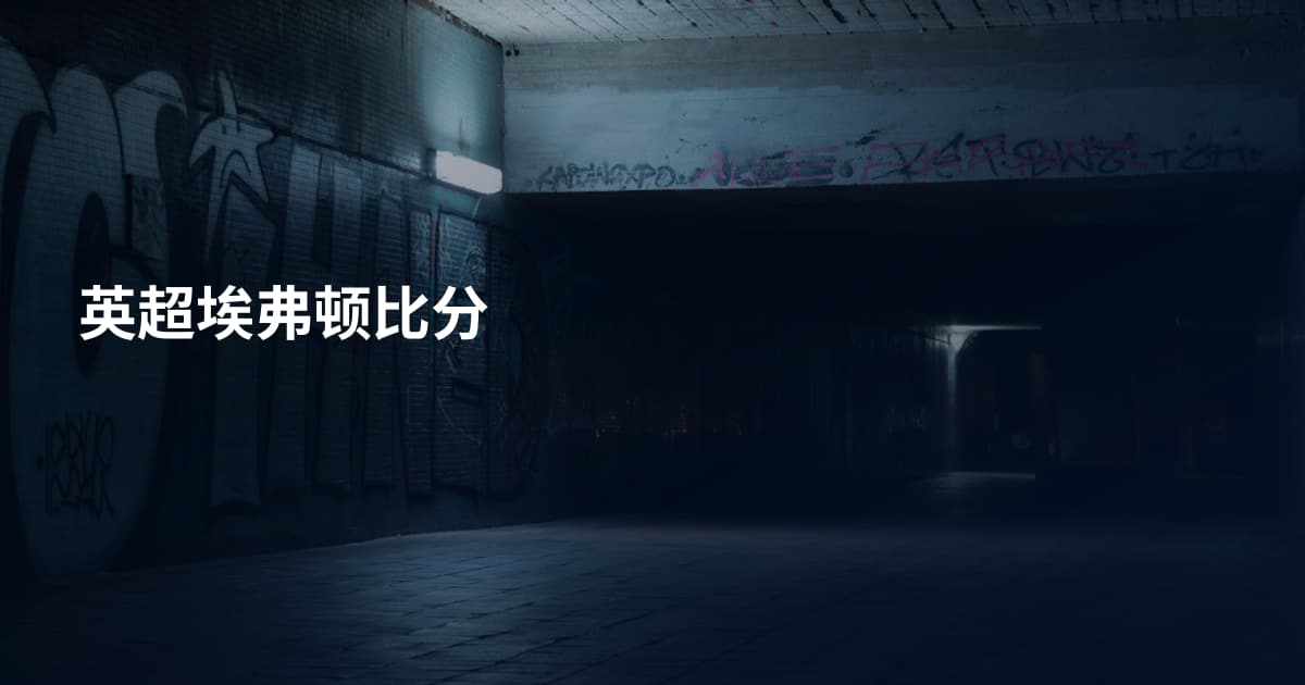 英超埃弗顿比分