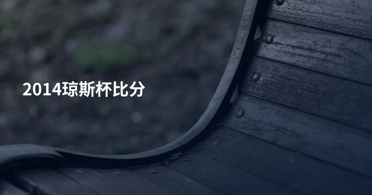 2014琼斯杯比分