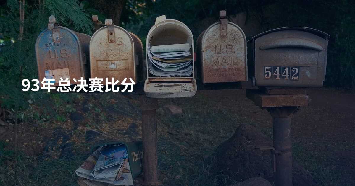 93年总决赛比分
