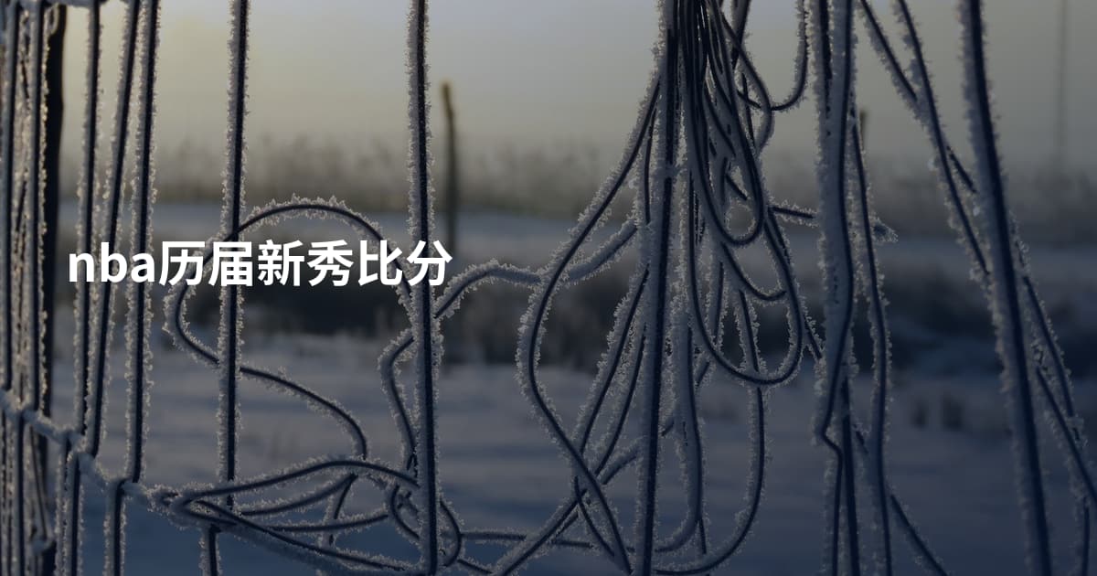 nba历届新秀比分