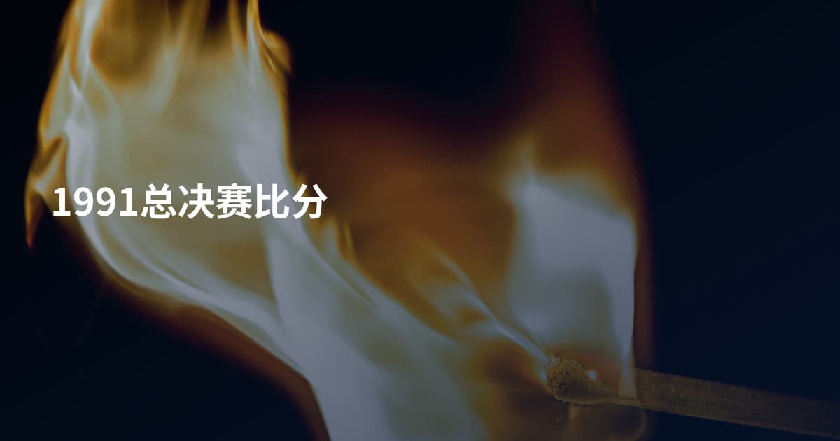 1991总决赛比分