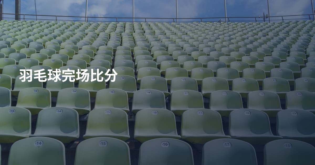 羽毛球完场比分