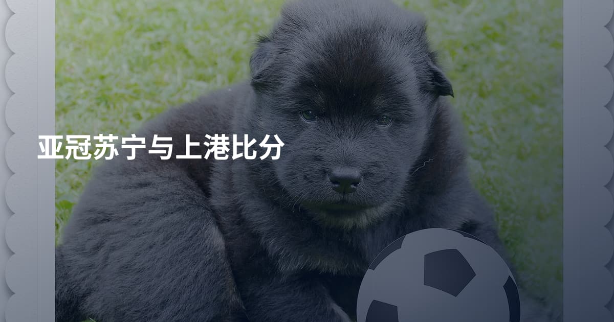 亚冠苏宁与上港比分