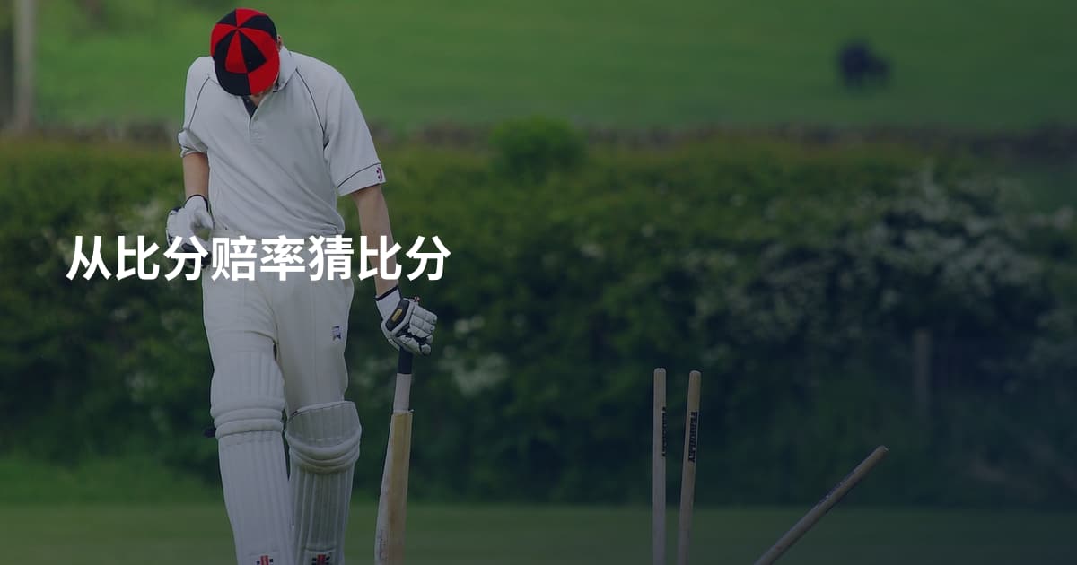 从比分赔率猜比分