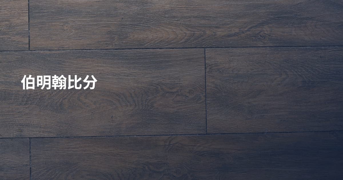 伯明翰比分