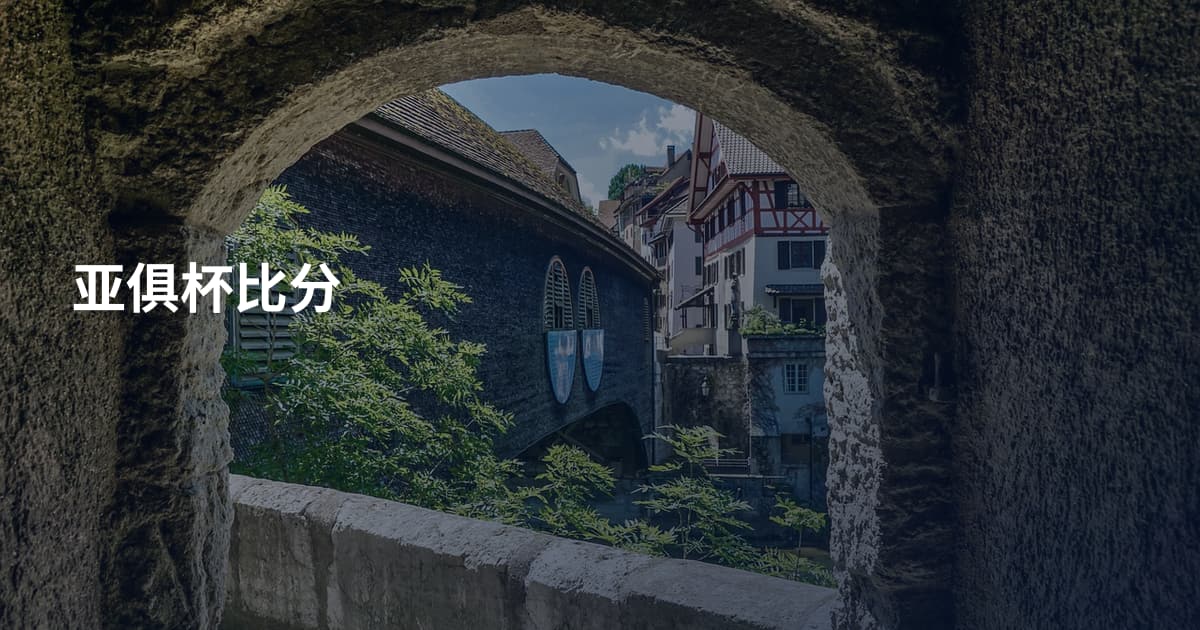 亚俱杯比分
