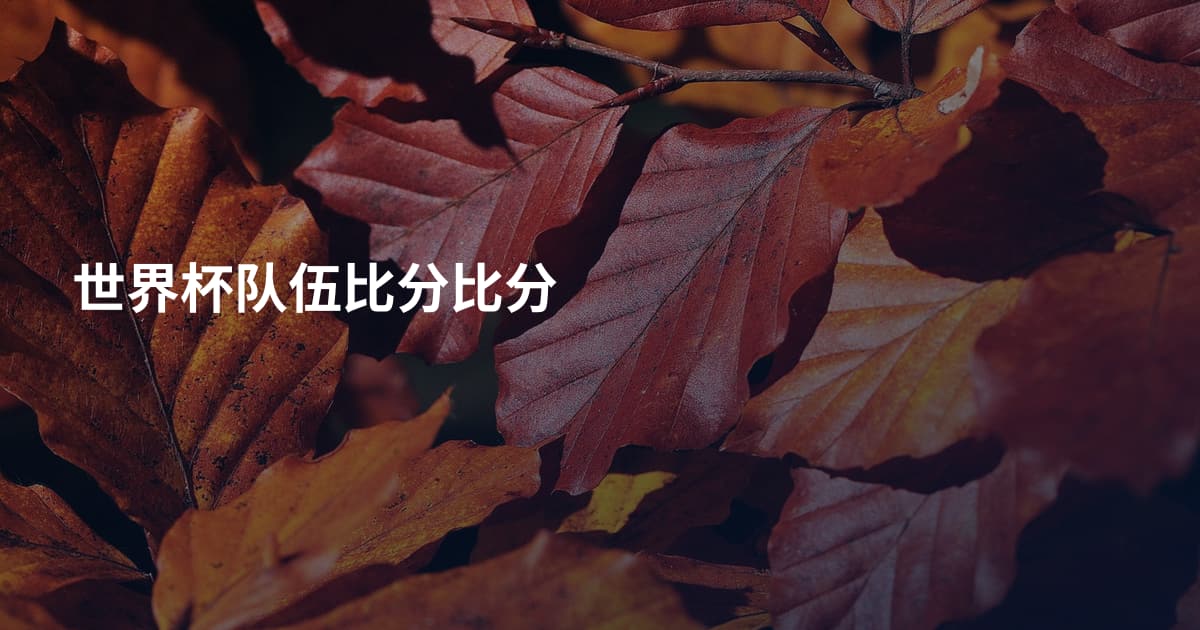 世界杯队伍比分比分