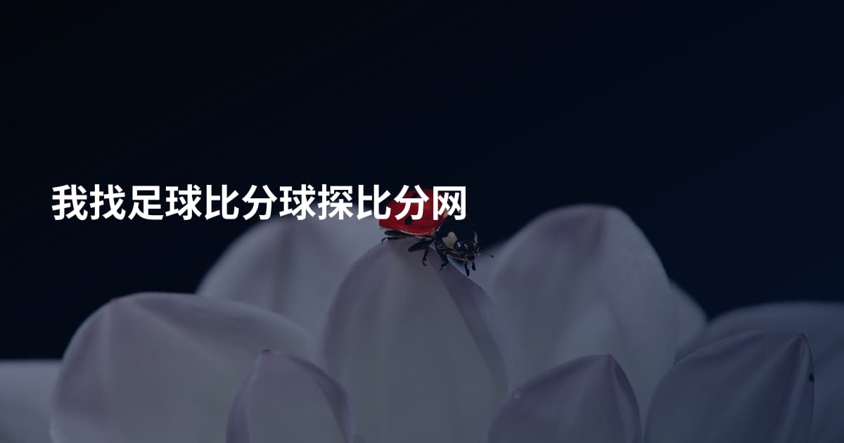 我找足球比分球探比分网