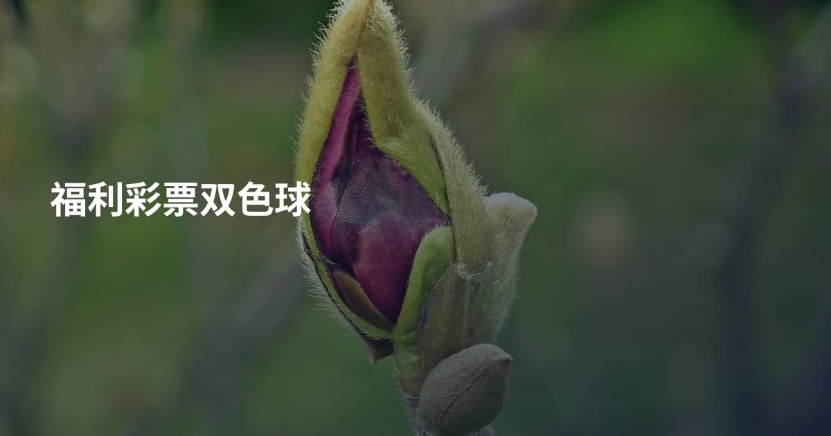 福利彩票双色球