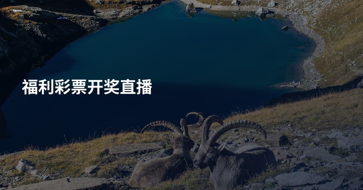 福利彩票开奖直播