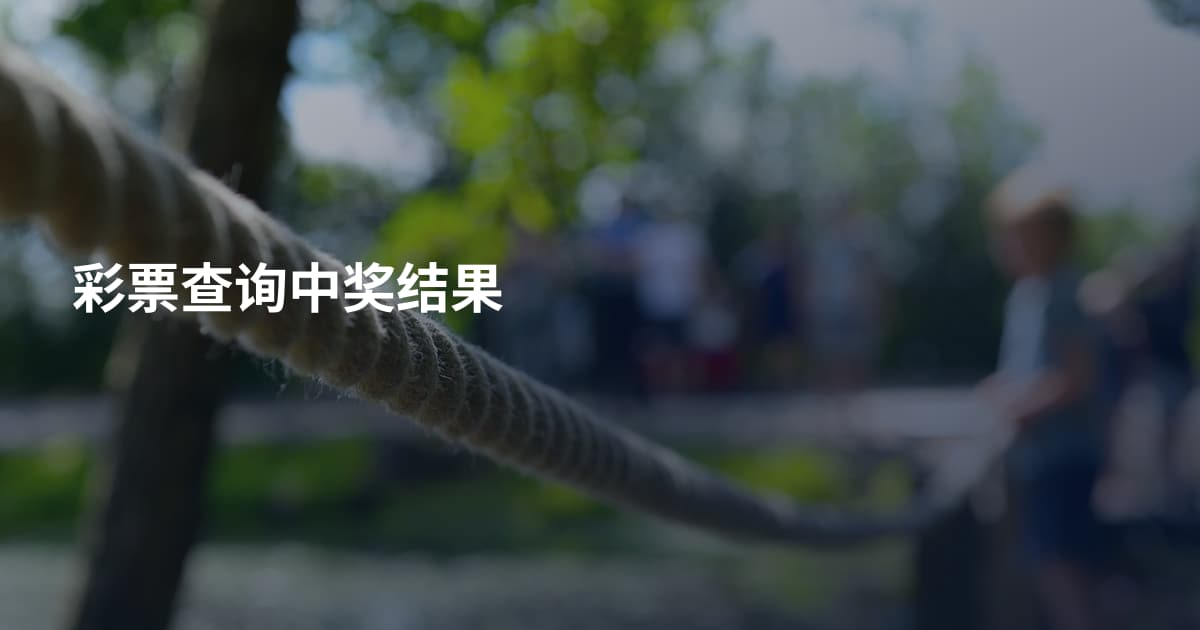 彩票查询中奖结果
