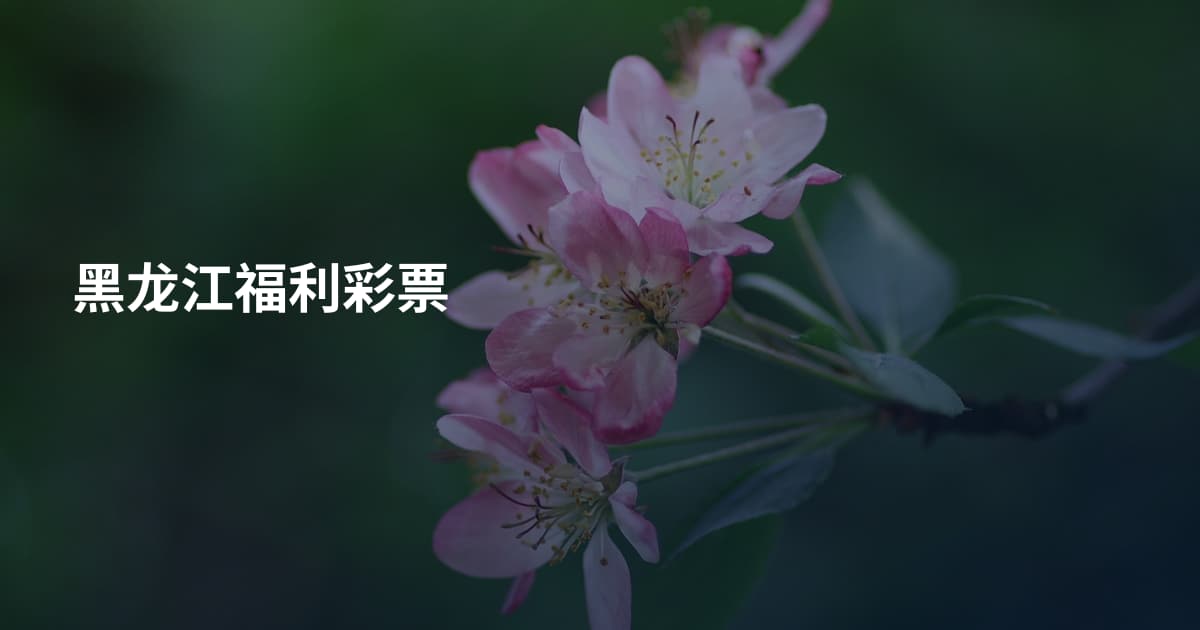 黑龙江福利彩票
