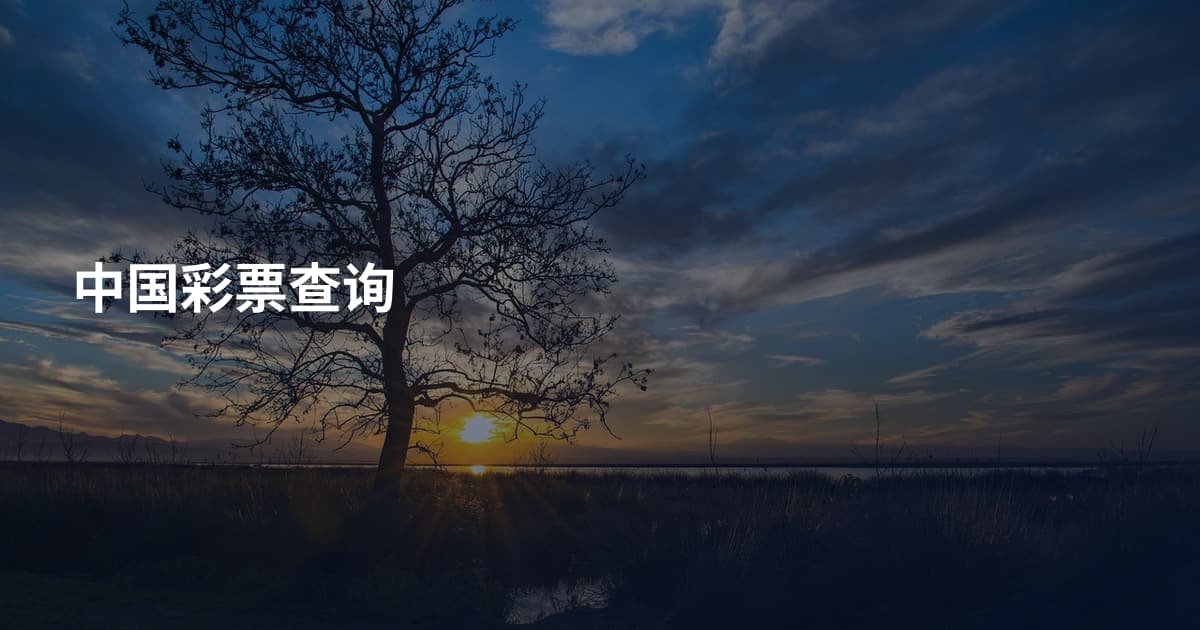 中国彩票查询
