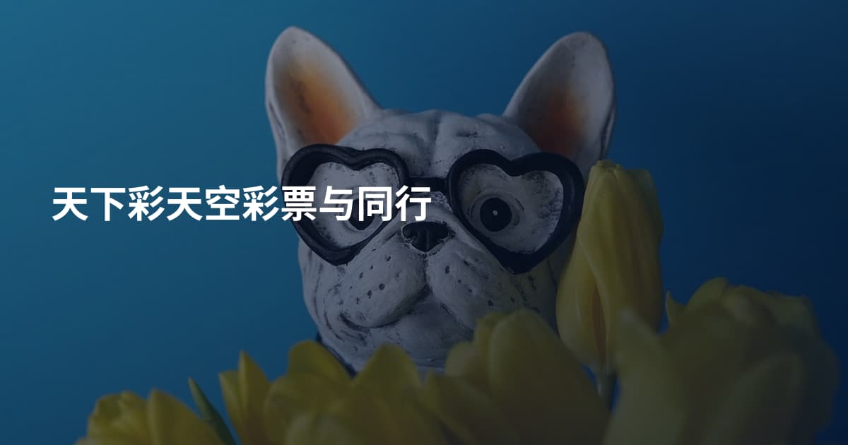 天下彩天空彩票与同行