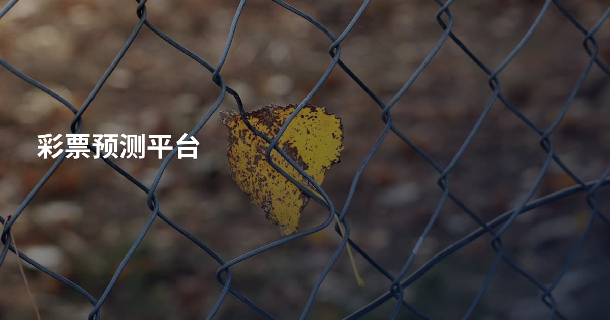 彩票预测平台