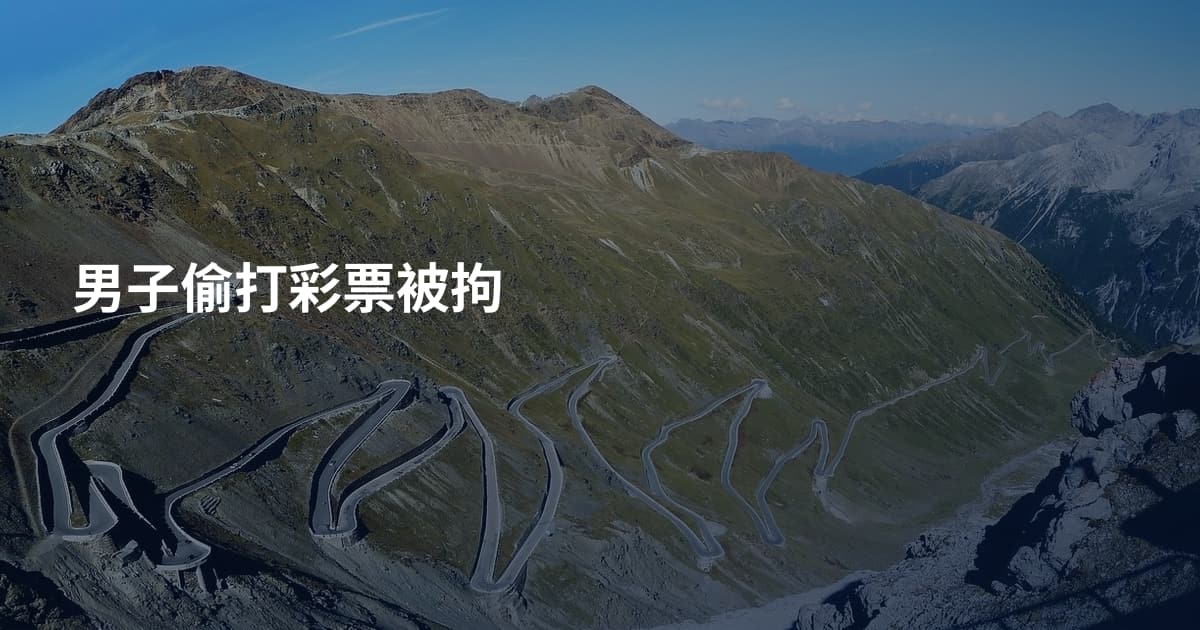 男子偷打彩票被拘