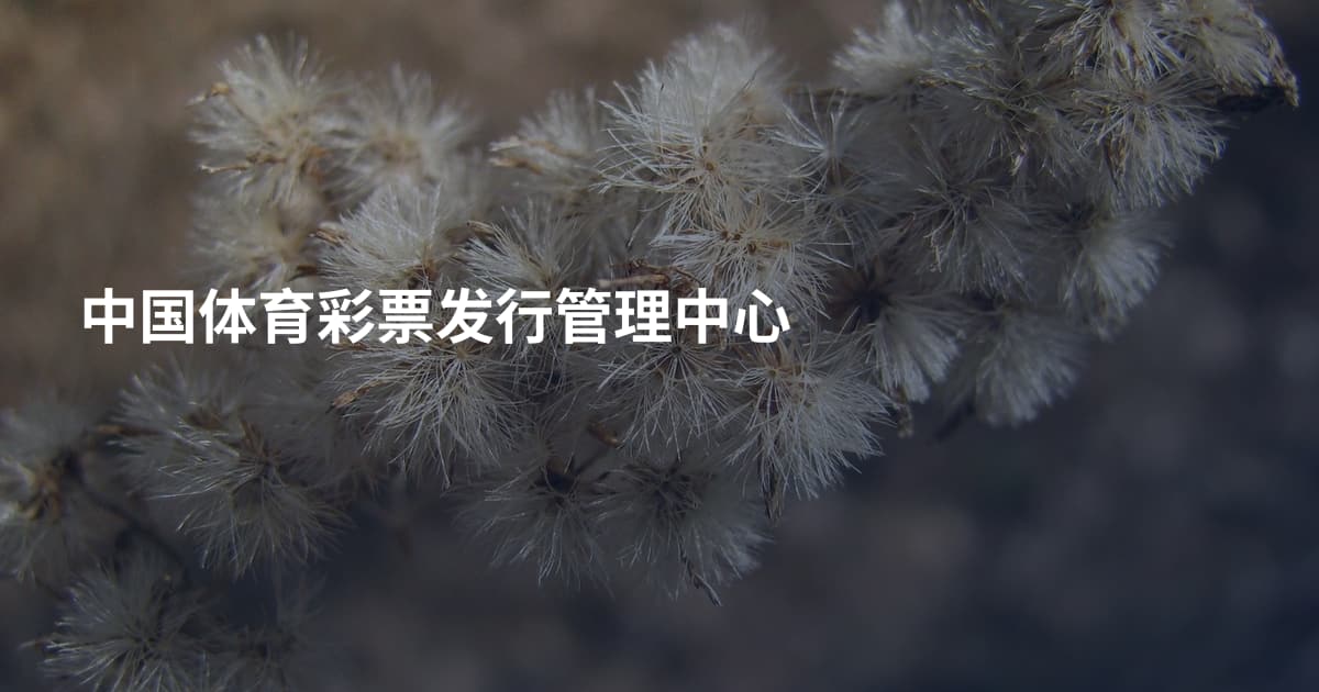 中国体育彩票发行管理中心