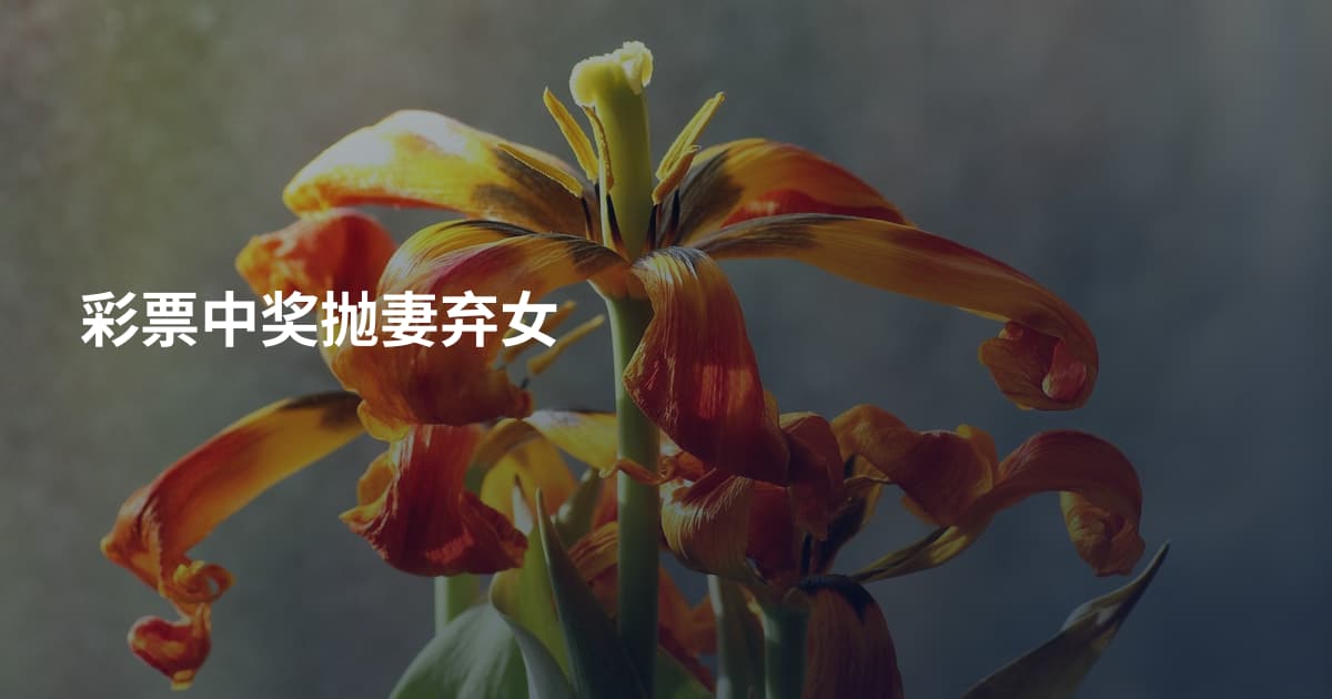 彩票中奖抛妻弃女