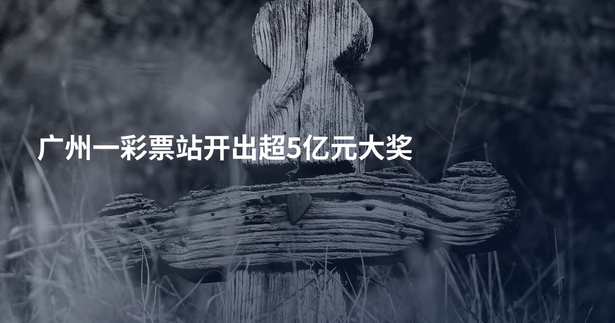 广州一彩票站开出超5亿元大奖