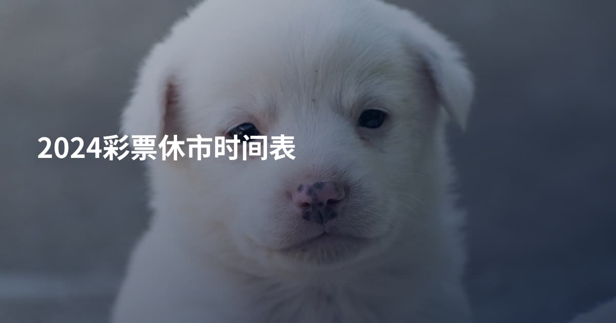 2024彩票休市时间表