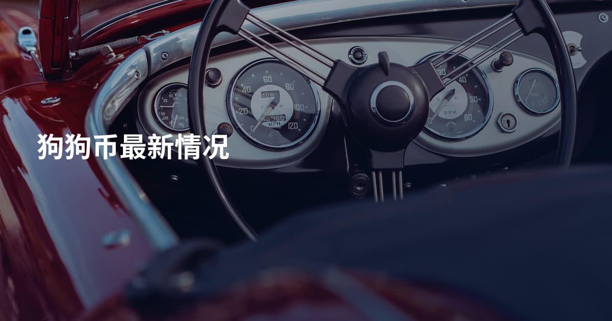 狗狗币最新情况