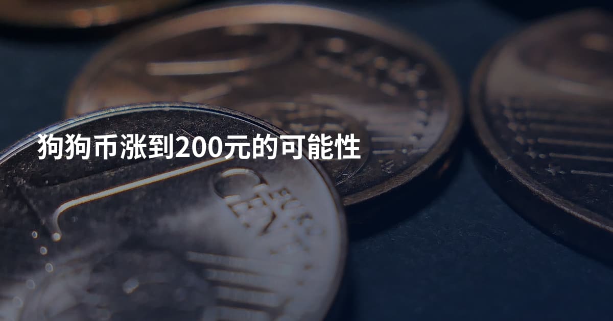 狗狗币涨到200元的可能性