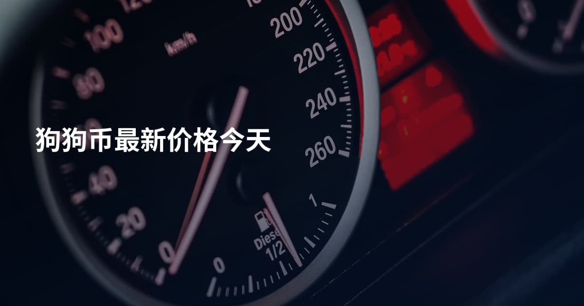 狗狗币最新价格今天