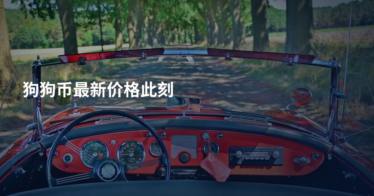 狗狗币最新价格此刻