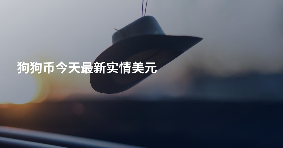 狗狗币今天最新实情美元
