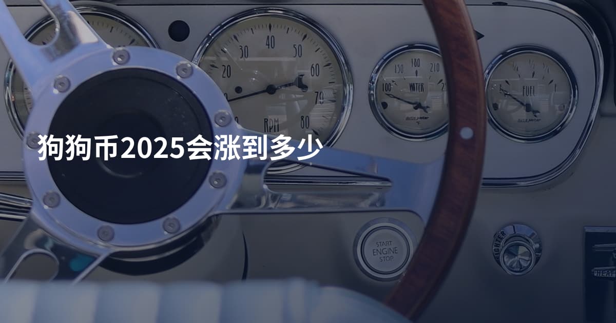 狗狗币2025会涨到多少