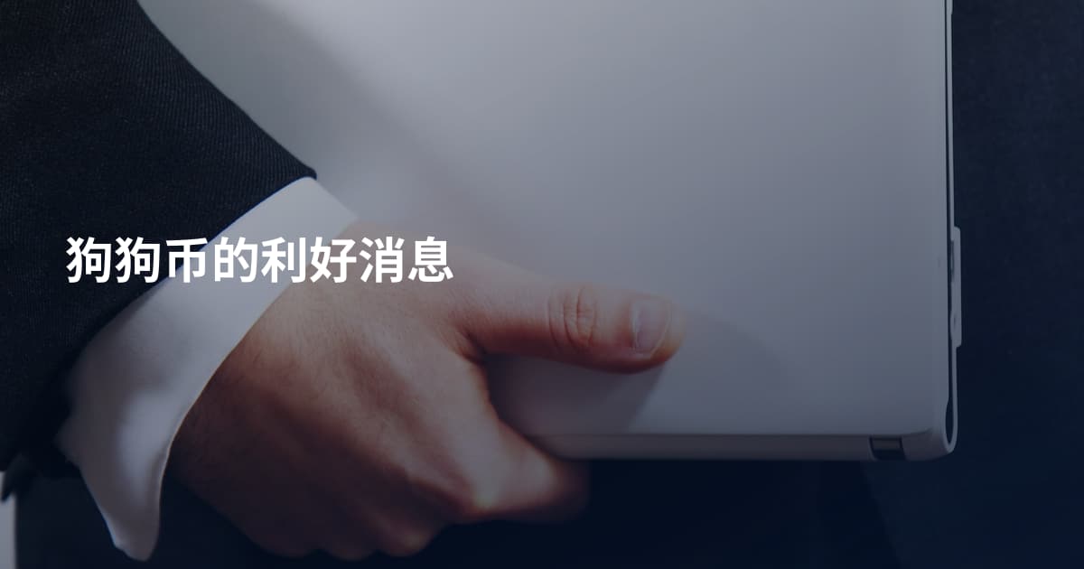 狗狗币的利好消息