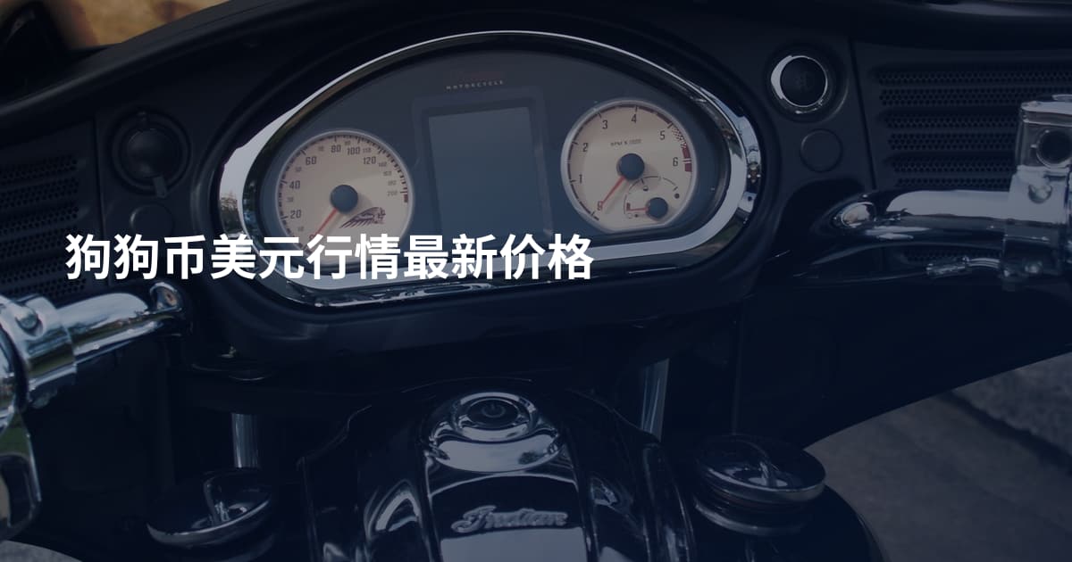 狗狗币美元行情最新价格