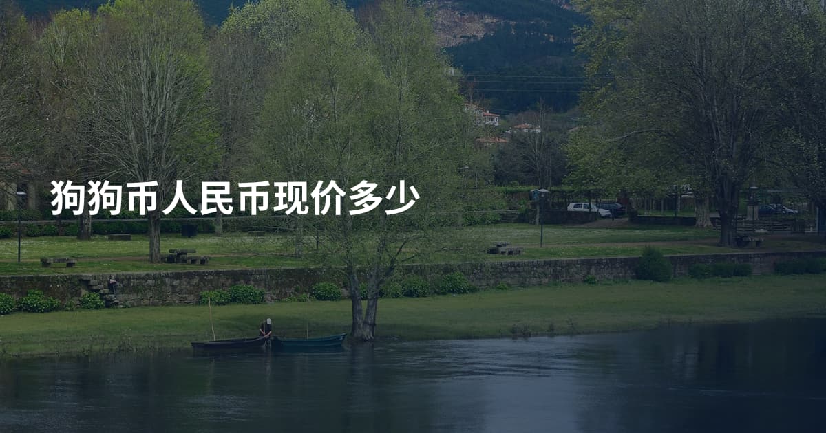 狗狗币人民币现价多少
