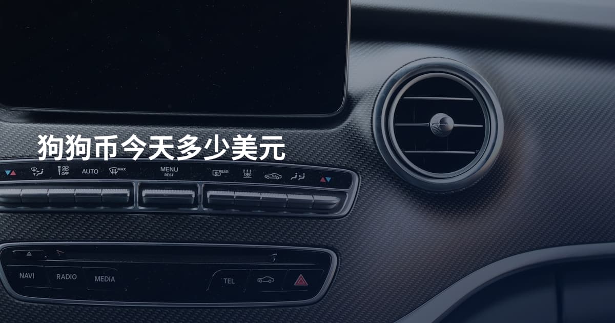 狗狗币今天多少美元