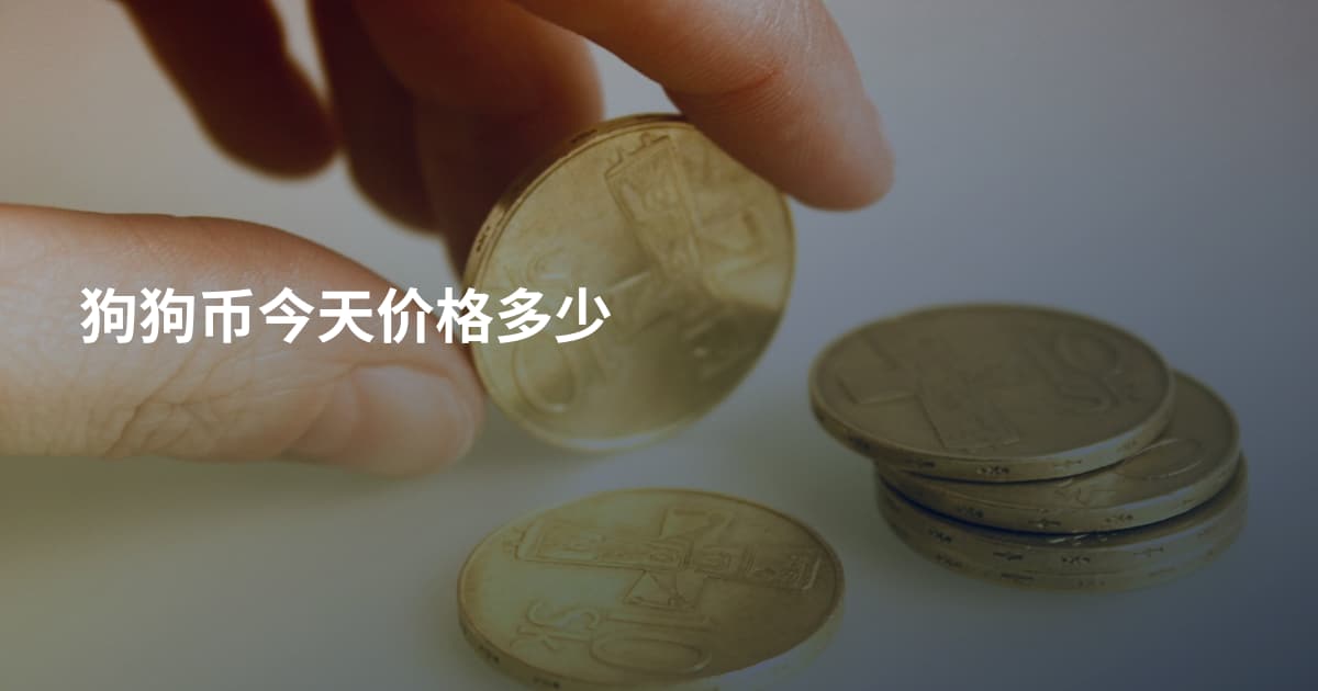狗狗币今天价格多少