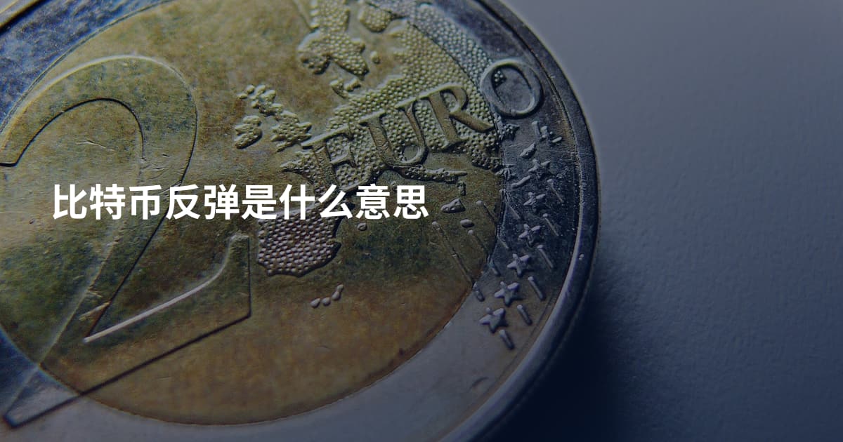 比特币反弹是什么意思