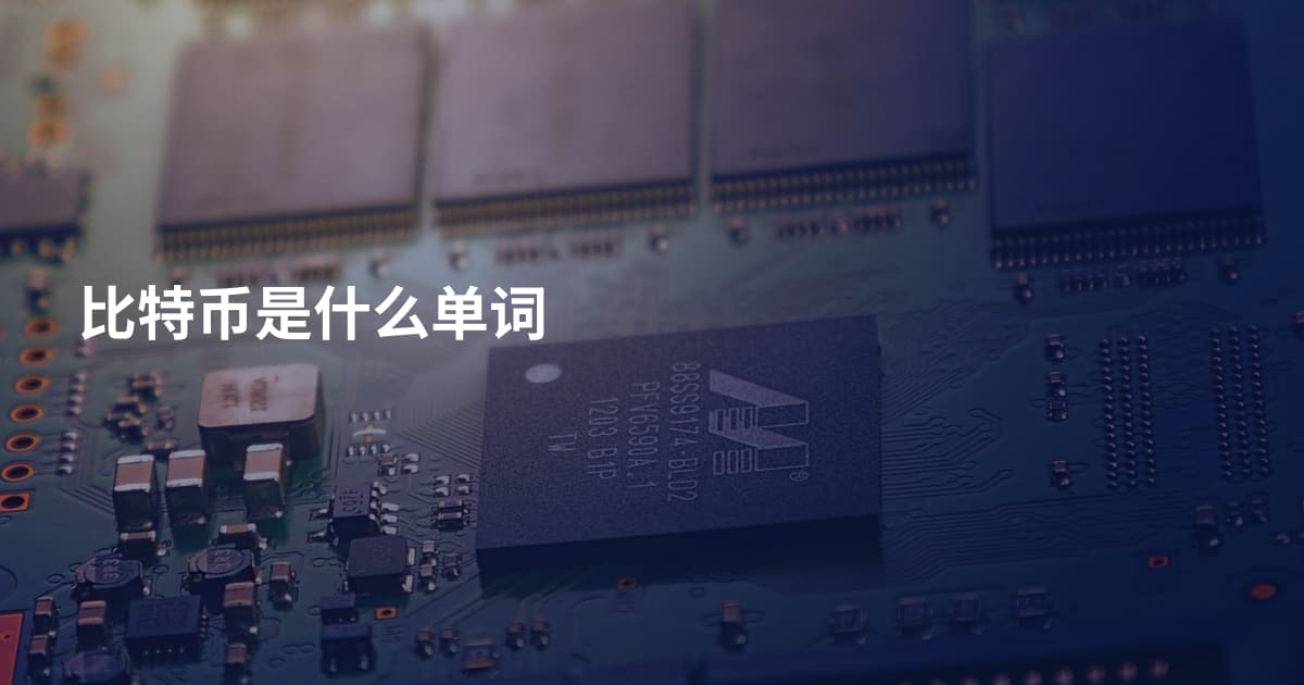 比特币是什么单词