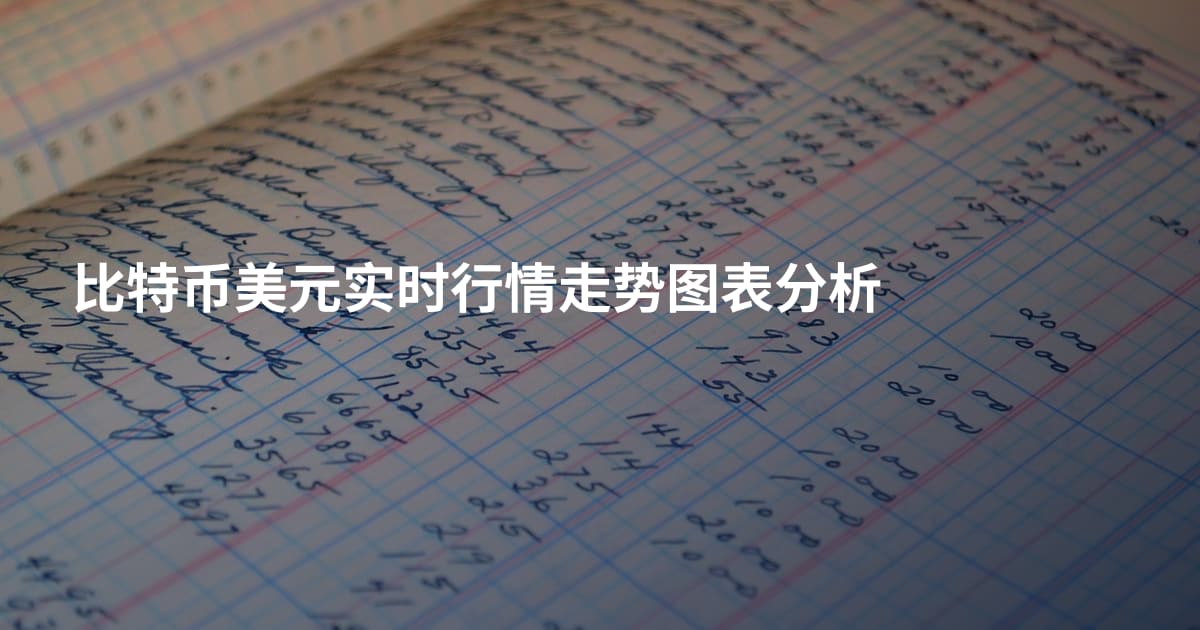 比特币美元实时行情走势图表分析