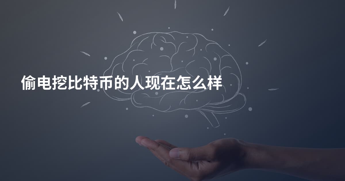 偷电挖比特币的人现在怎么样