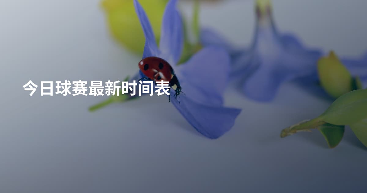 今日球赛最新时间表