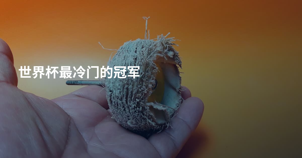 世界杯最冷门的冠军