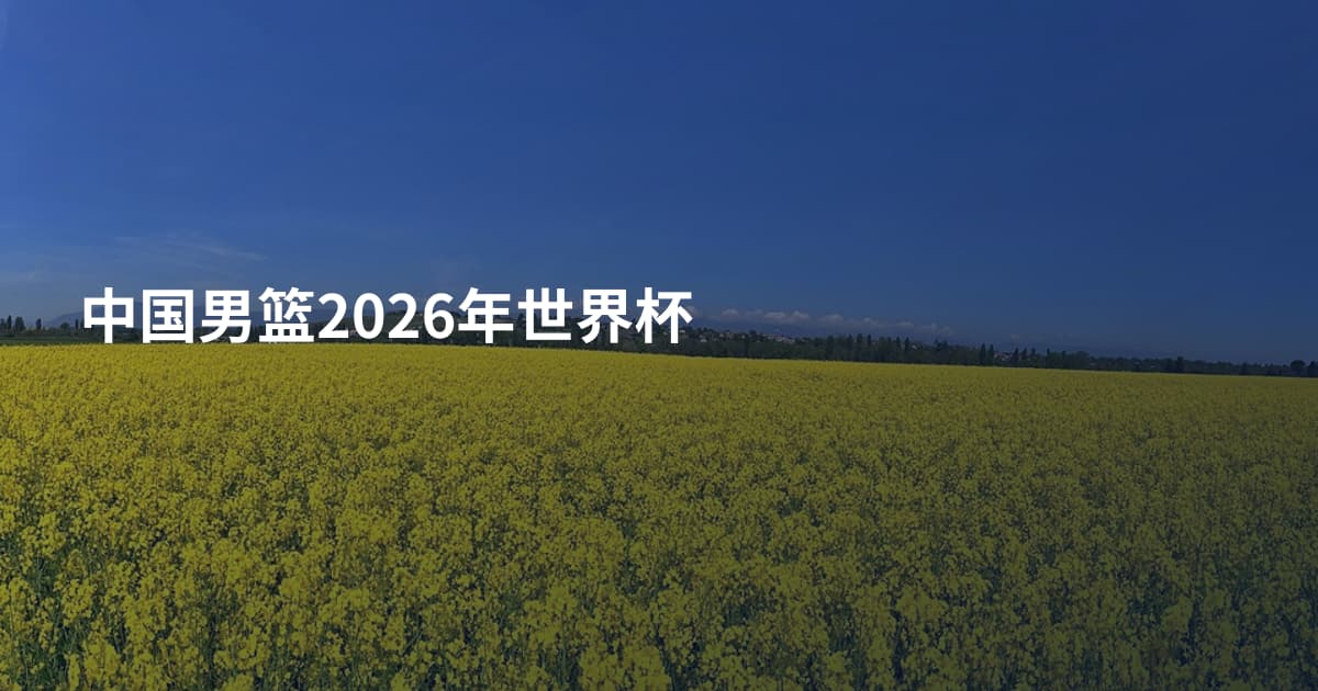 中国男篮2026年世界杯